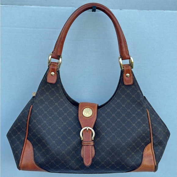 Rioni Classic Brown and Tan Shoulder Bag - Picture 1 of 14